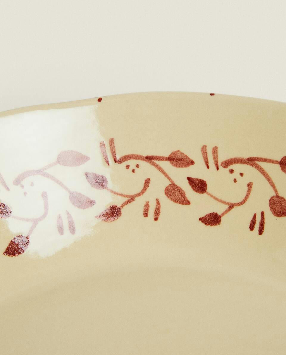 CUENCO NAVIDEÑO DE CERÁMICA PINTADA 