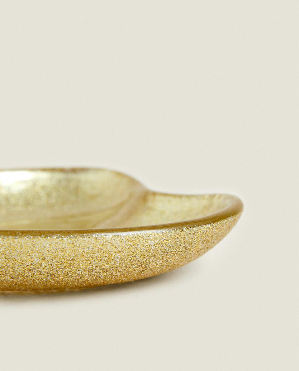 CIOTOLA DI VETRO A FORMA DI CUORE DI NATALE 