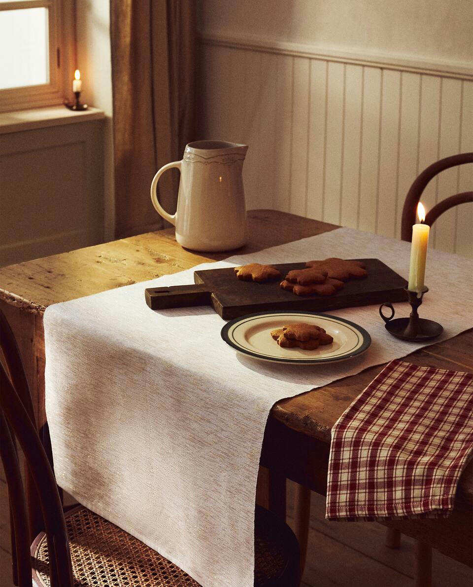 RUNNER DA TAVOLA NATALIZIO GLITTERATO 