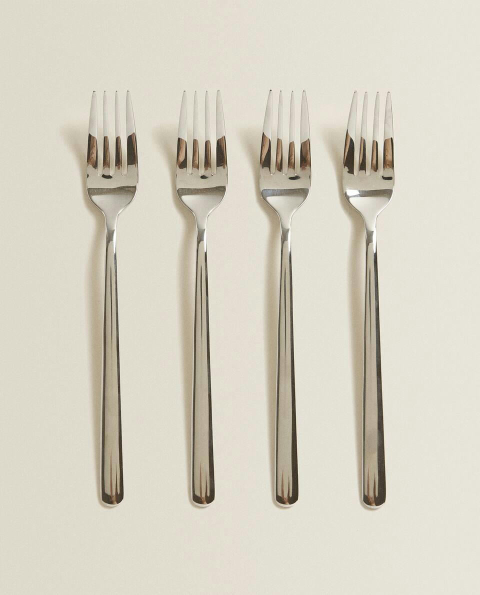 SCATOLA DA 4 FORCHETTE IN ACCIAIO LUCIDO 