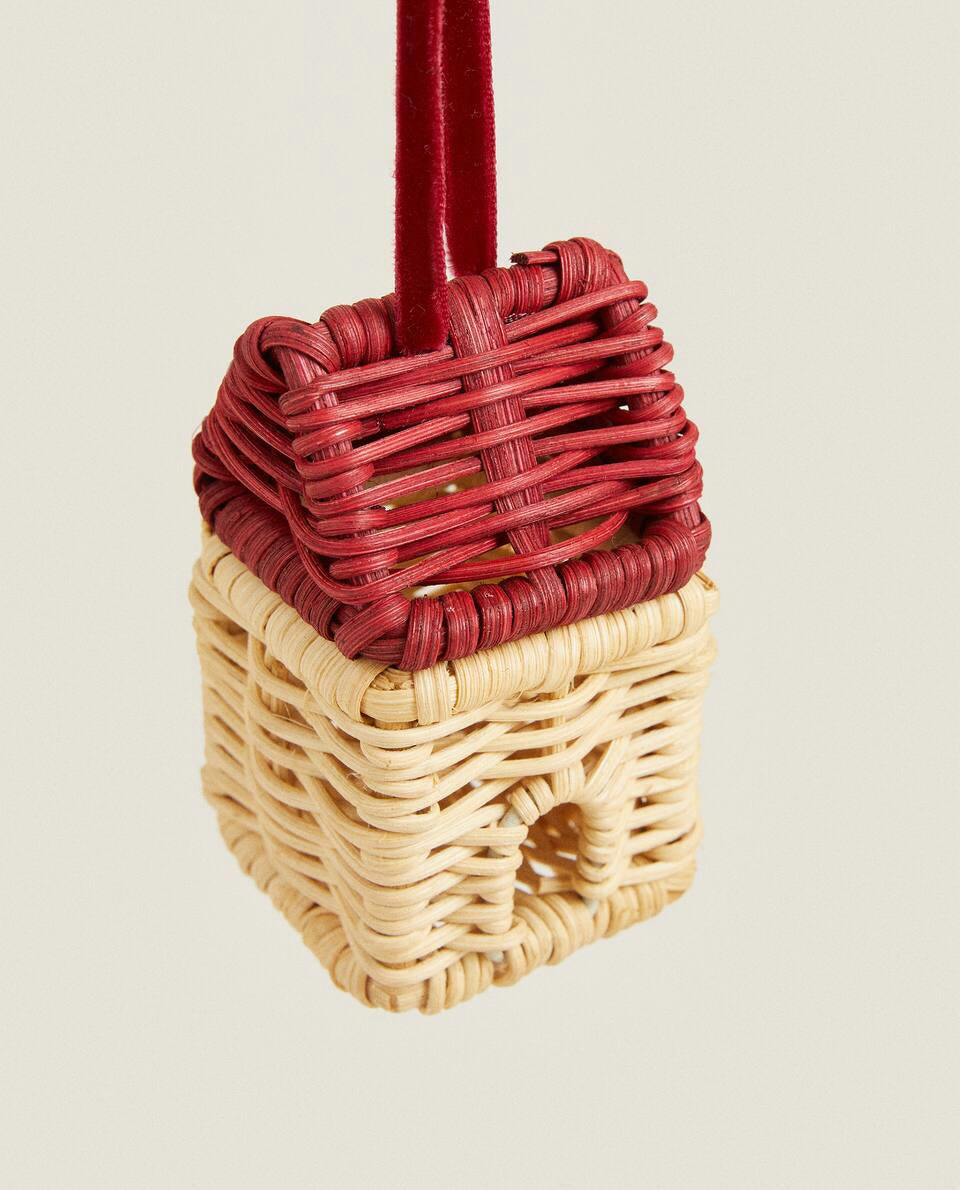 DECORACIÓN NAVIDEÑA DE RATÁN PARA LA CASA 