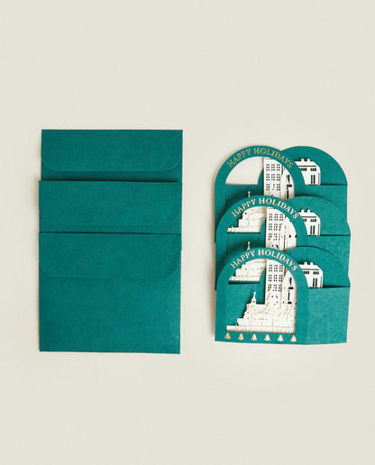 CONFEZIONE DI CARTOLINE DI NATALE (CONFEZIONE DA 3) 