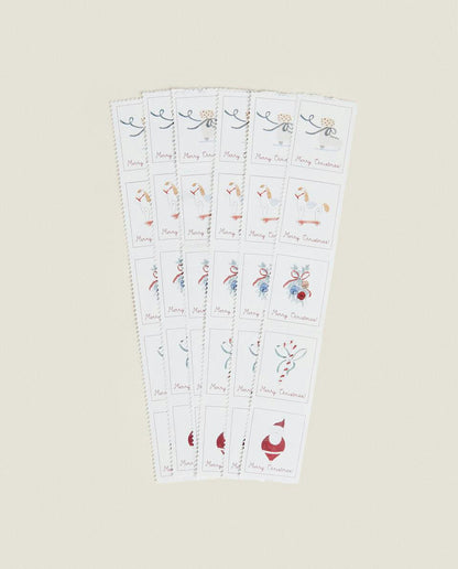 CONFEZIONE DI TIMBRI ADESIVI NATALIZI PER BAMBINI (CONFEZIONE DA 25) 