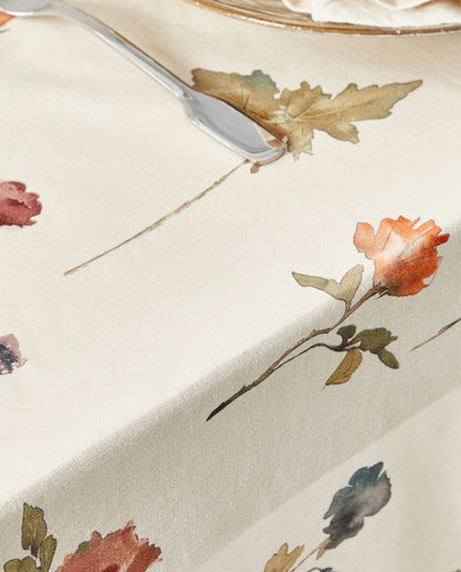 TOVAGLIA IN COTONE CON STAMPA FLOREALE 