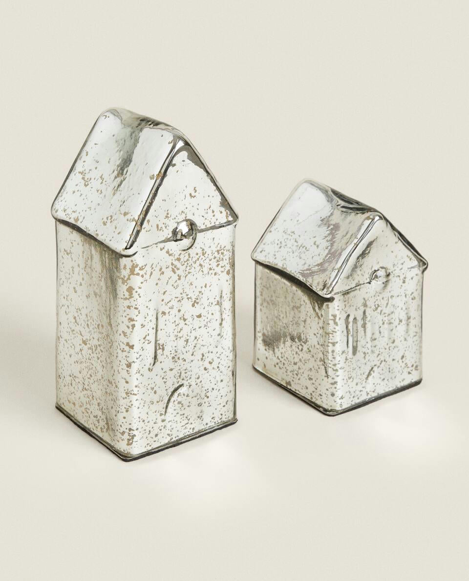 LUCE DI NATALE A LED IN VETRO MERCURIZZATO 