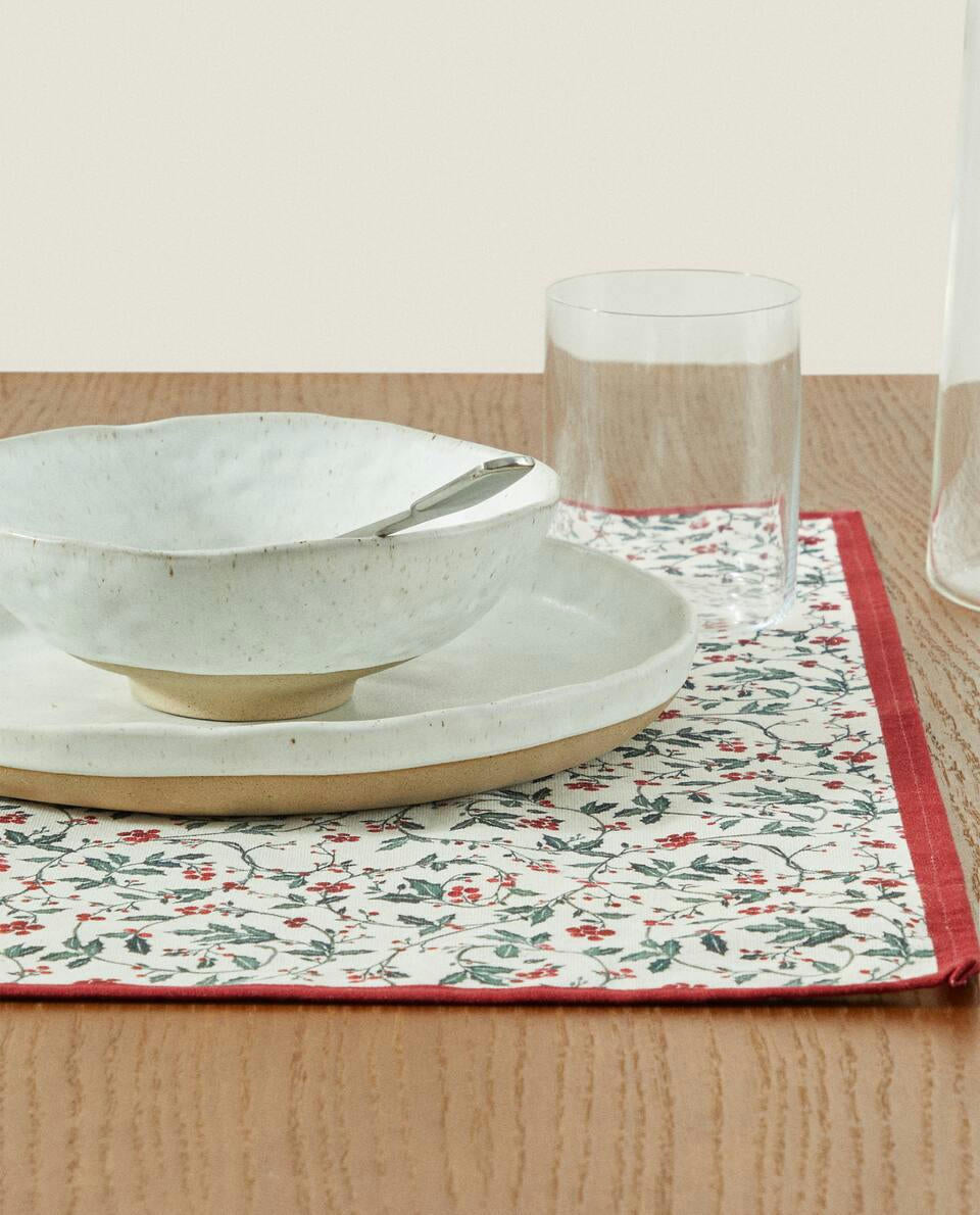 CONFEZIONE DI Strofinacci in cotone con motivo natalizio (confezione da 2) 