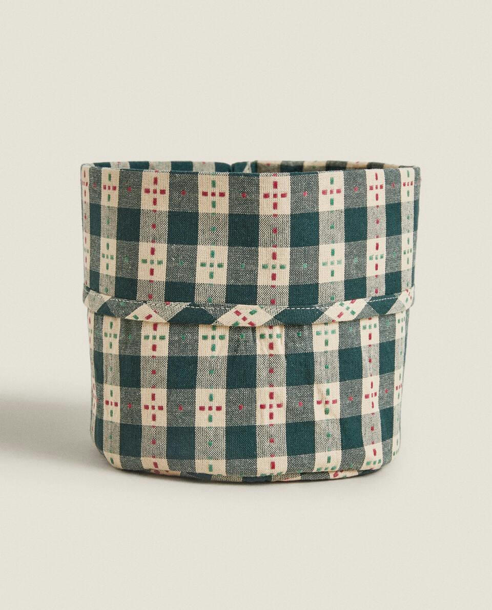 CESTA DE PAN CON CUENTA DE NAVIDAD 