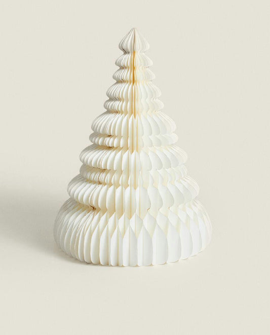 ÁRBOL DE NAVIDAD DE PAPEL DECORATIVO GRANDE CON BASE 