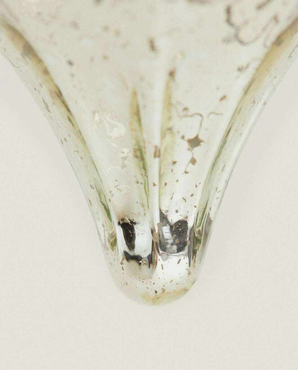 DECORACIÓN NAVIDEÑA DE DIAMANTE DE VIDRIO BRILLANTE 