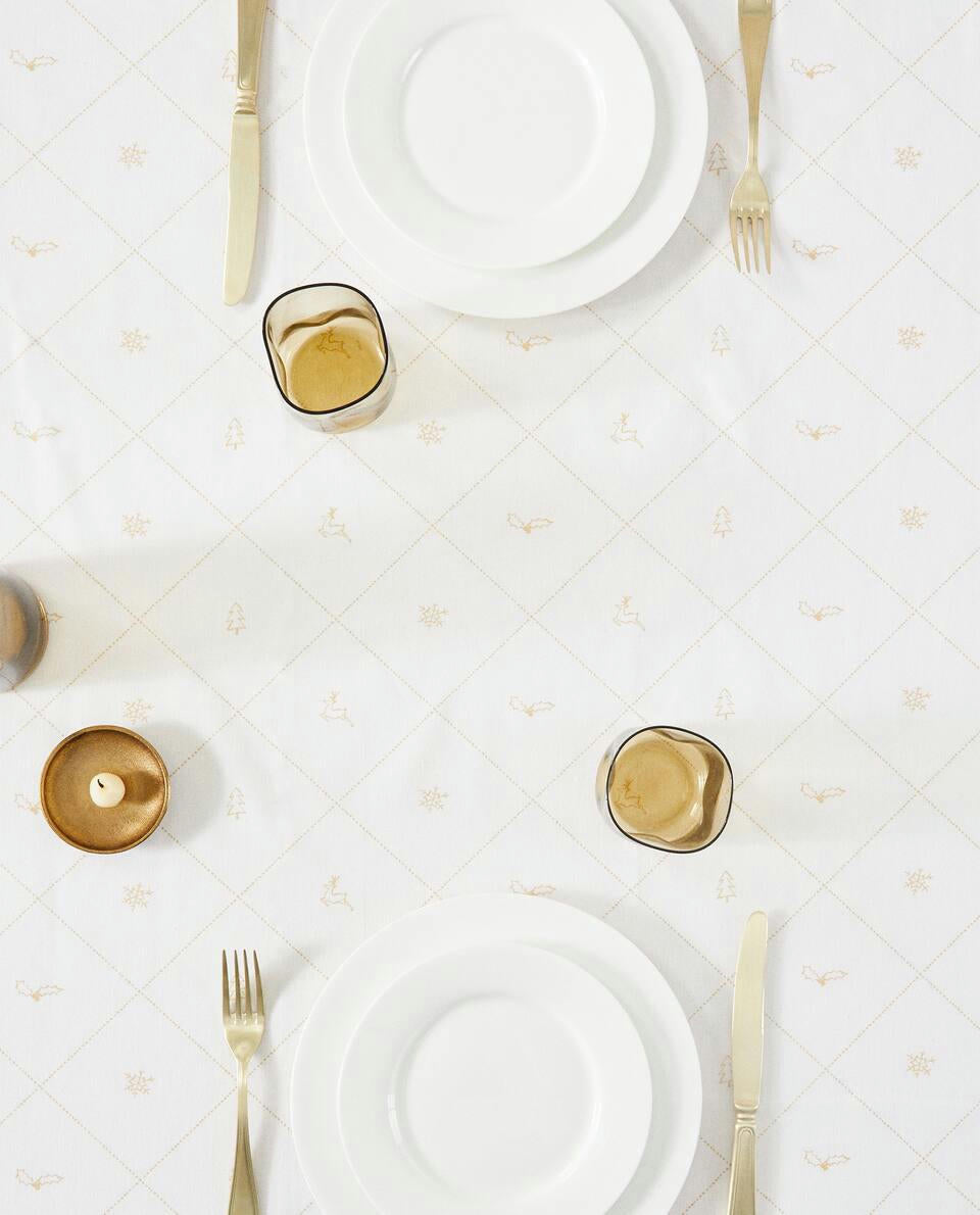 TOVAGLIA DI COTONE NATALIZIO NEVE 