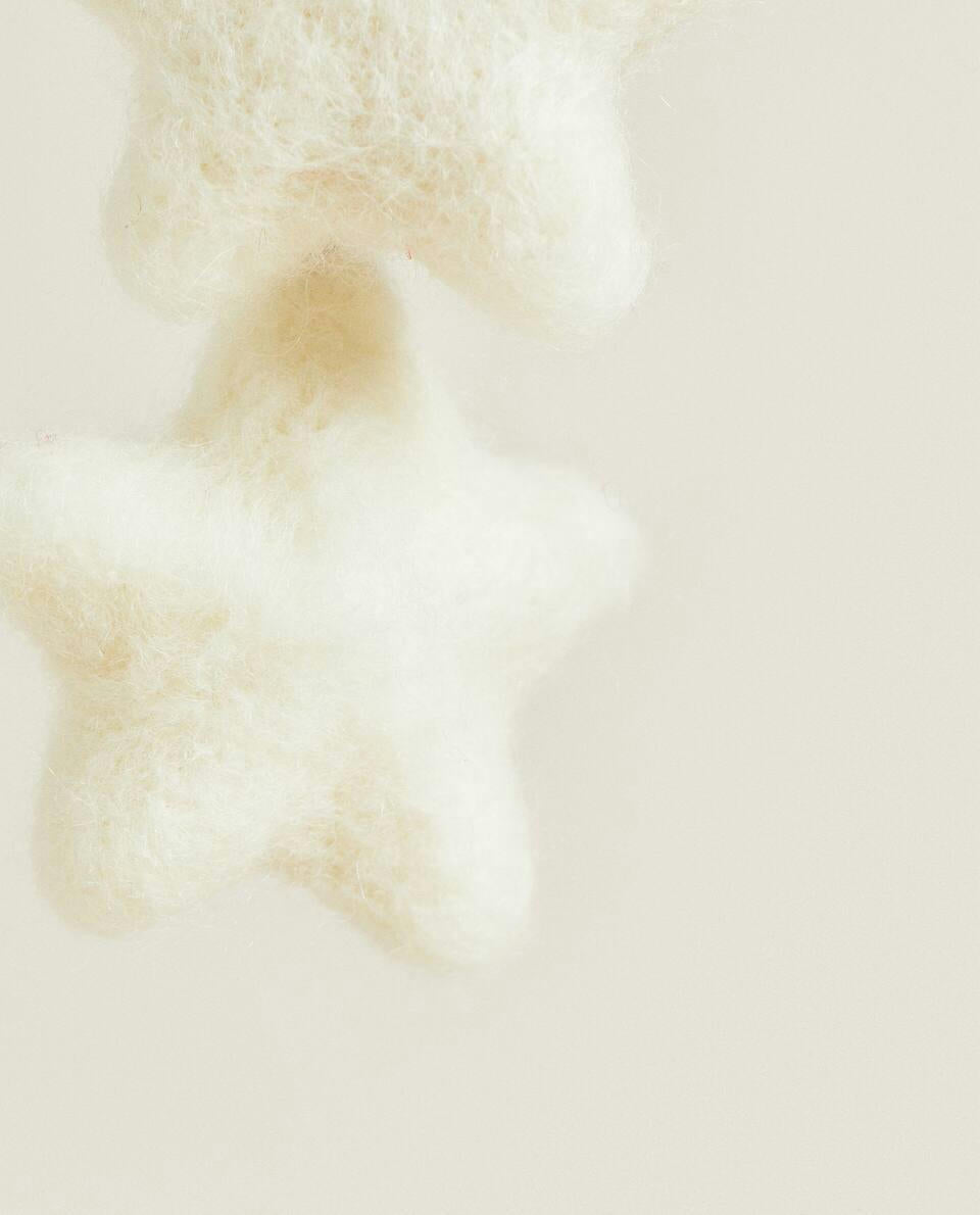 DECORACIÓN NAVIDEÑA DE FIELTRO CON ESTRELLAS DE TARTÁN 