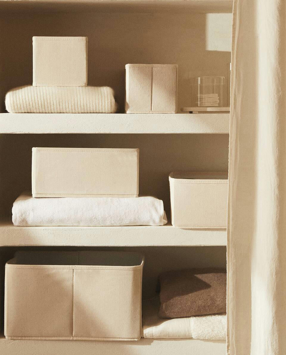 CAJA DE ALMACENAMIENTO DE ALGODÓN PLEGABLE 