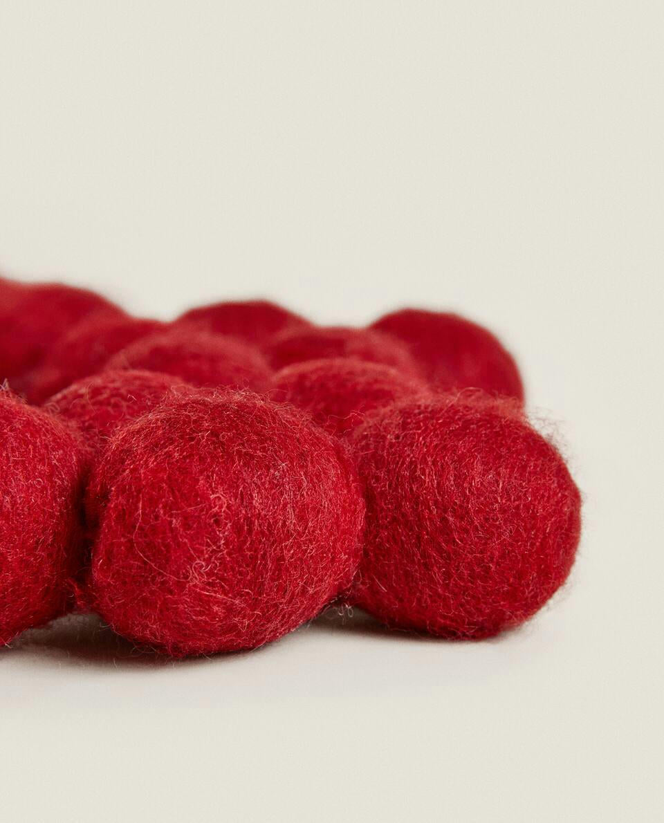 SOTTOPENTOLA DI LANA A FORMA DI STELLA DI NATALE 