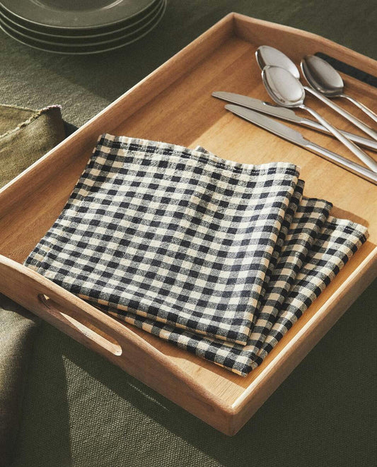 TOVAGLIOLO A QUADRI GINGHAM 