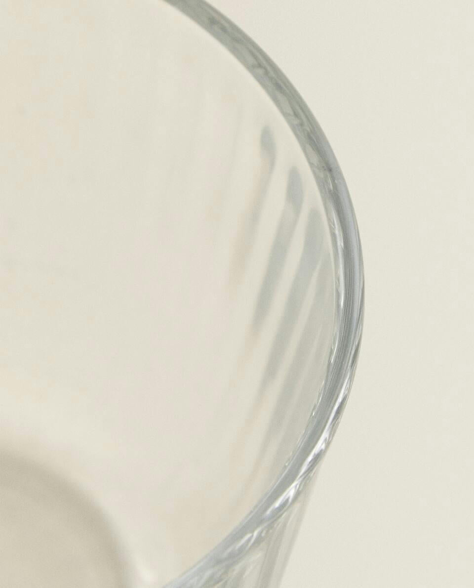 LINES DESIGN GLASS TUMBLER