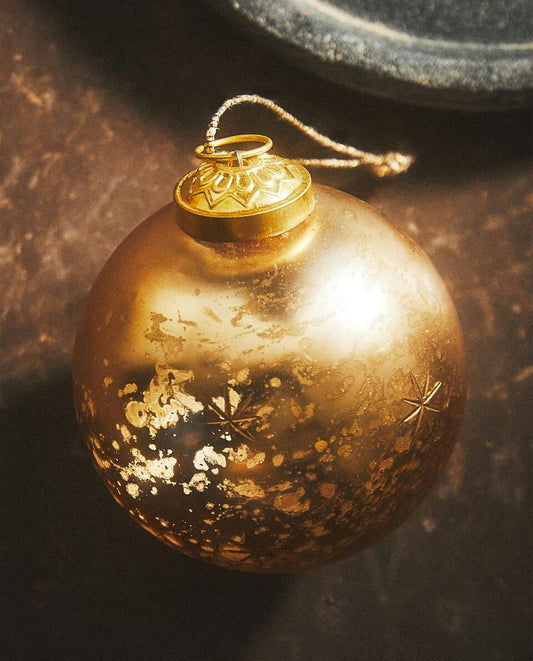 DECORACIÓN DE ESTRELLAS DE NAVIDAD DE VIDRIO 