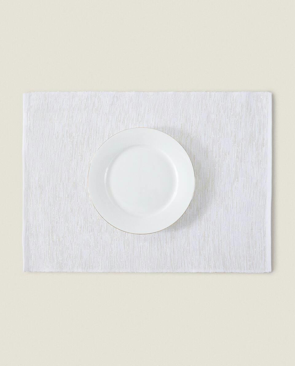 CONFEZIONE DI TOVAGLIETTE NATALIZIE GLITTERATE (CONFEZIONE DA 2) 