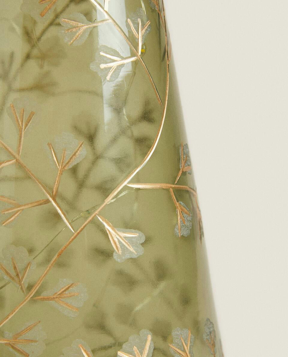 DECORACIÓN DE ÁRBOL DE NAVIDAD CON LUZ LED DE VIDRIO 