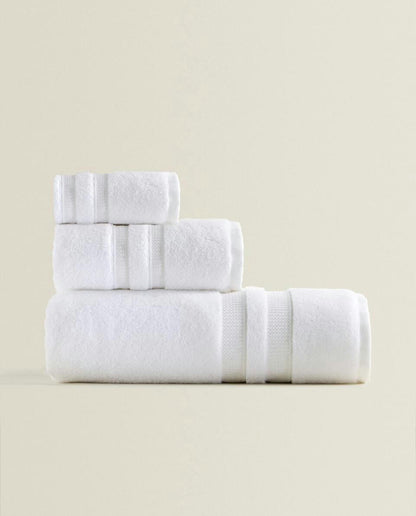 ASCIUGAMANO EXTRA MORBIDO CON DOPPIO BORDO 