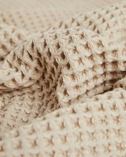 ASCIUGAMANO IN COTONE A MAGLIA A NIDO D'APE 