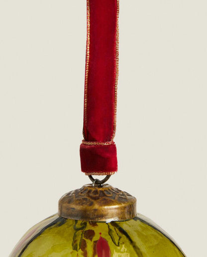 DECORAZIONE DI PALLINE DI NATALE IN VETRO 