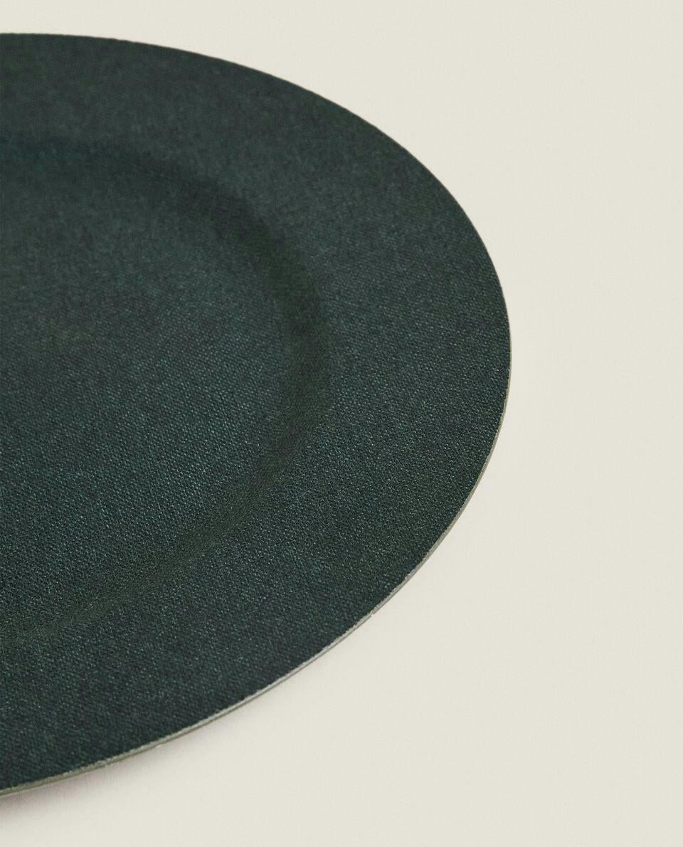 PLATO DE SERVICIO DE YUTE NAVIDEÑO 