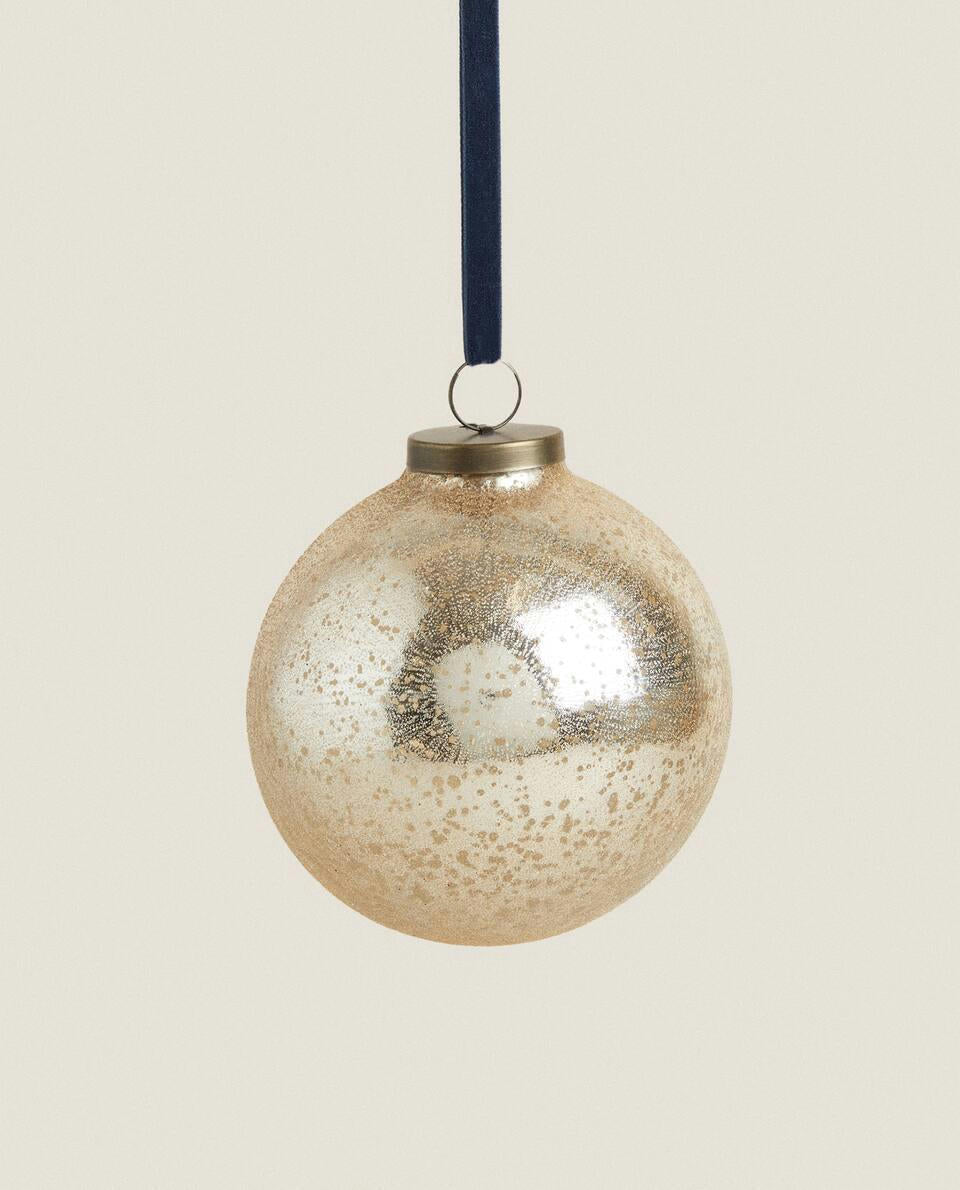 DECORAZIONE DI PALLINE DI VETRO LUMINOSE DI NATALE 