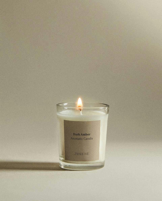 VELAS AROMÁTICAS DE ÁMBAR OSCURO 