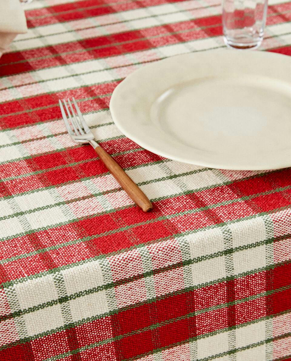 TOVAGLIA DI COTONE TARTAN DI NATALE 