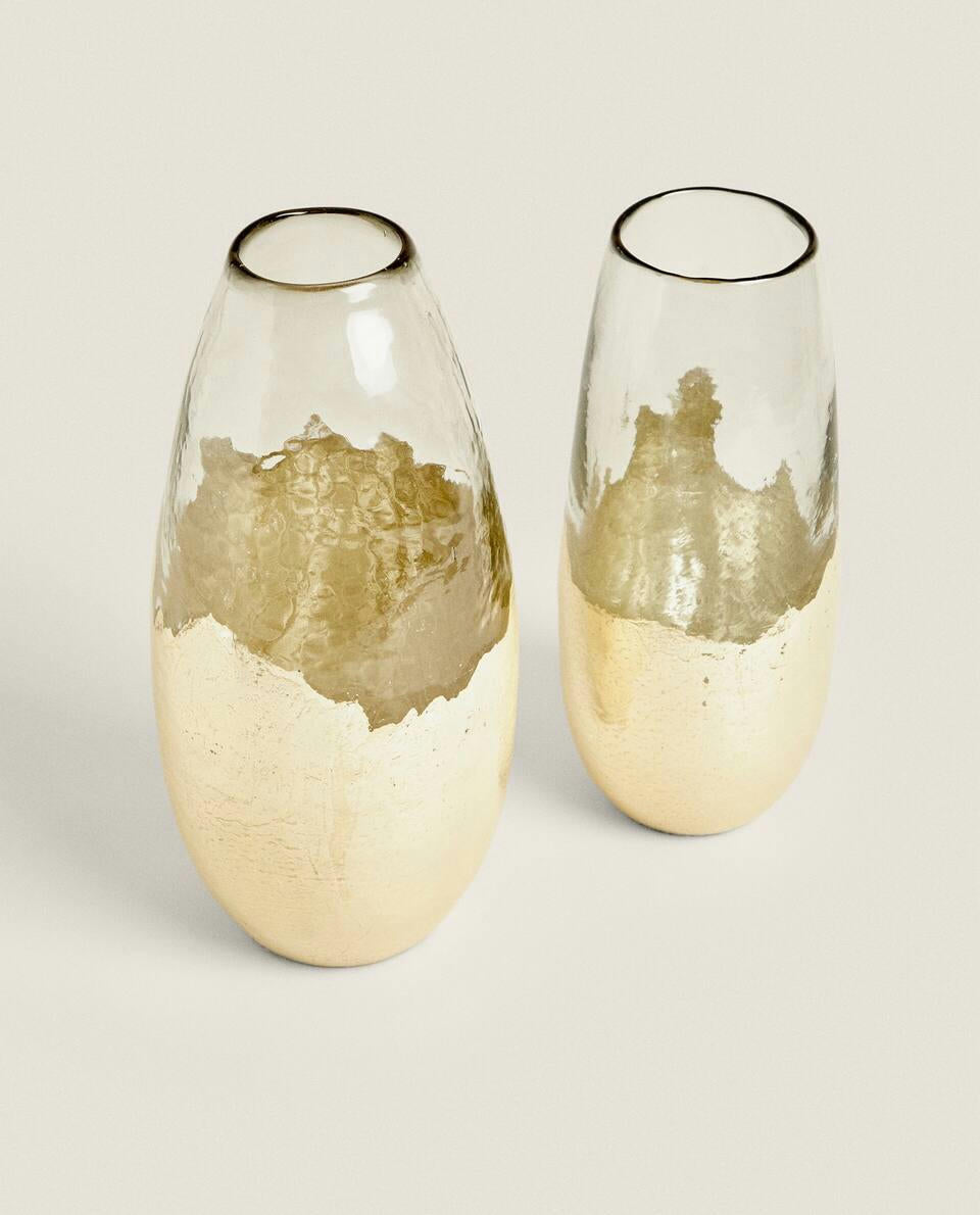 MERCURISED GLASS VASE