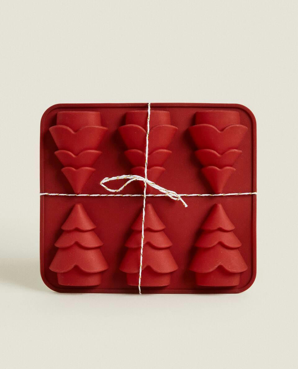 STAMPO DA FORNO IN SILICONE A FORMA DI ALBERO DI NATALE 