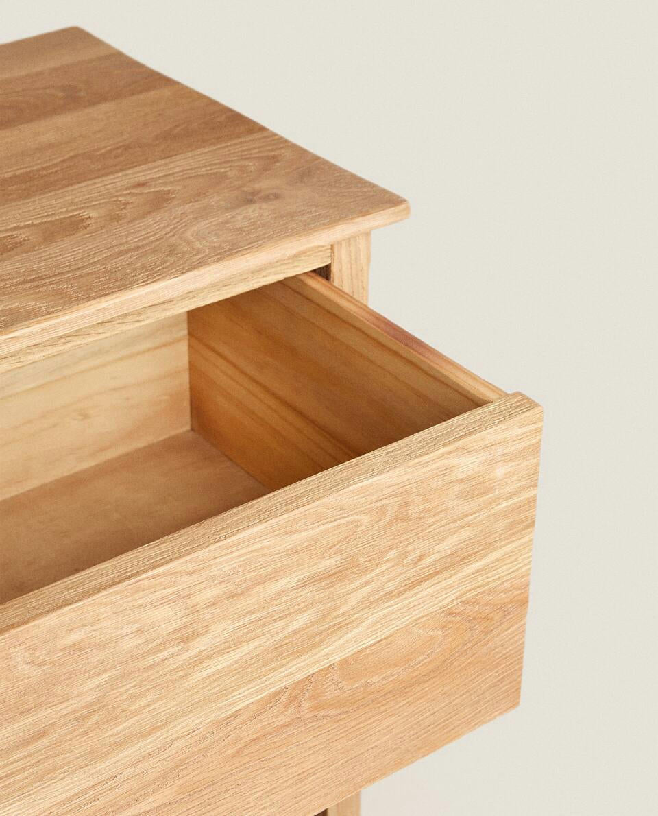 COMODINO IN LEGNO DI QUERCIA 