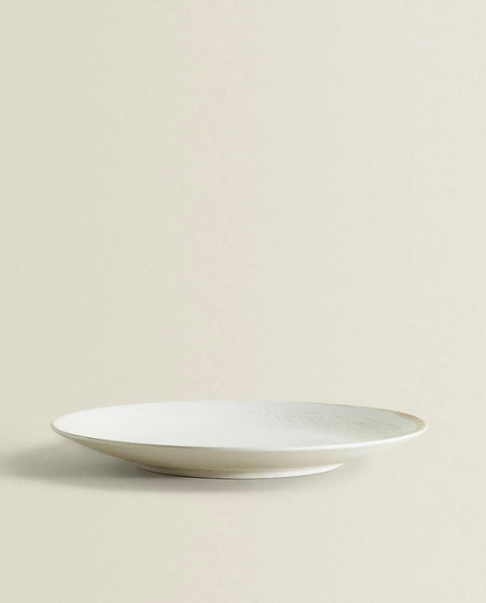 PLATO DE POSTRE DE GRES 