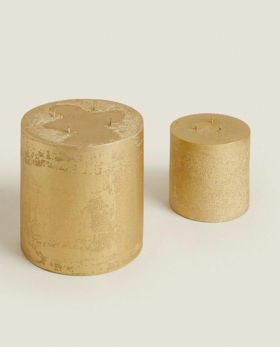 CANDELA DI NATALE ORO 