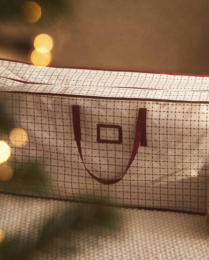 SACCHETTO PORTAOGGETTI NATALIZIO PER BAMBINI CON CUORI 