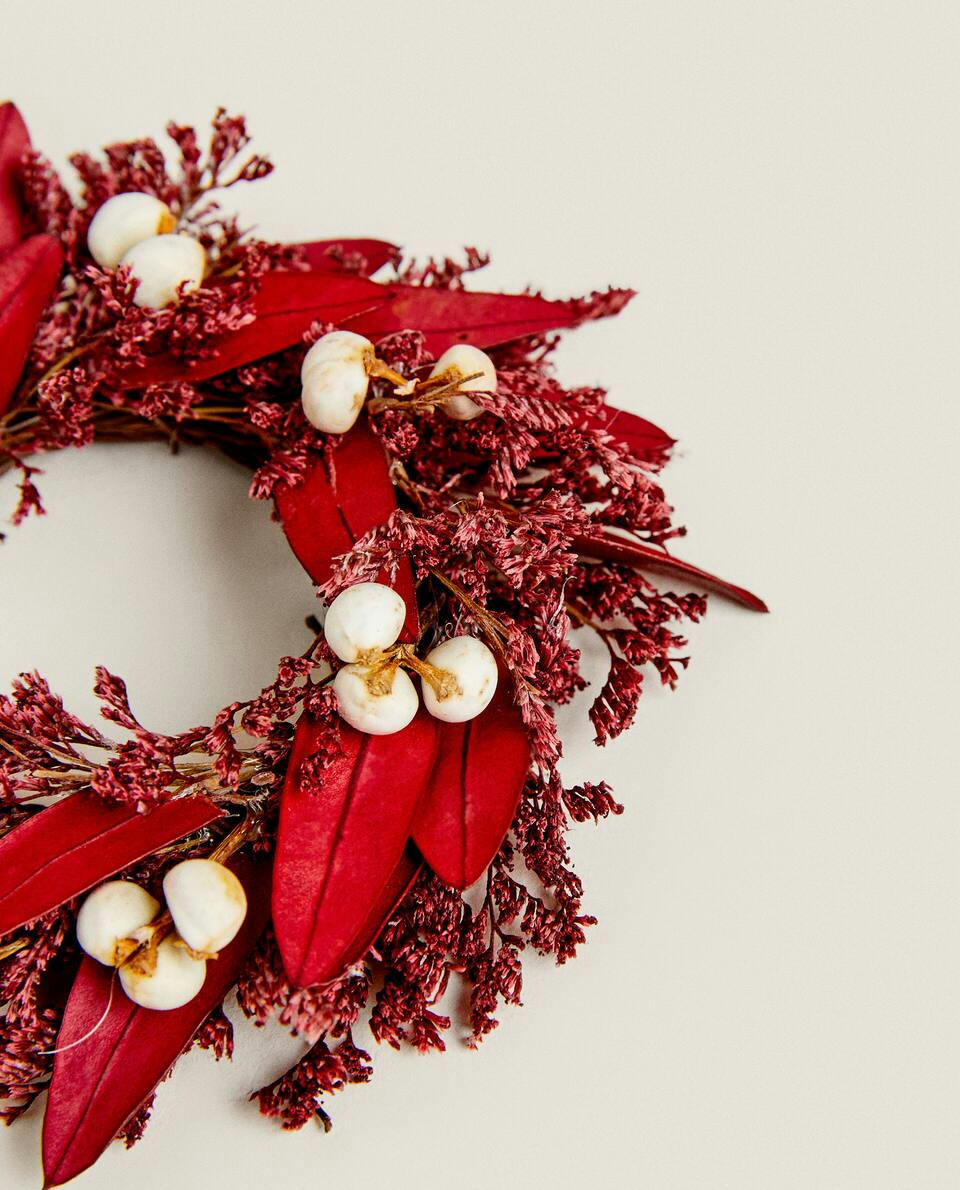 CONFEZIONE DI ANELLI PORTATOVAGLIOLI A FORMA DI FIORI DI NATALE SECCHI (CONFEZIONE DA 2) 