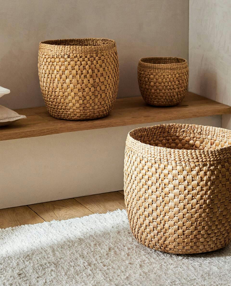 CESTINO ROTONDO A RIGHE 