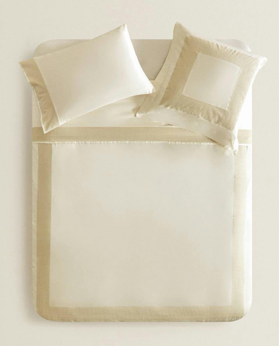 FUNDA NÓRDICA BORDADA GEOMÉTRICA 