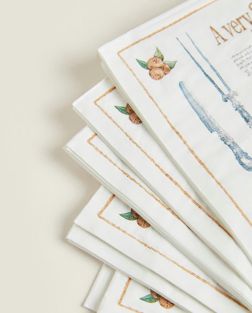 CONFEZIONE DI TOVAGLIOLI DI CARTA PER NATALE (CONFEZIONE DA 20) 