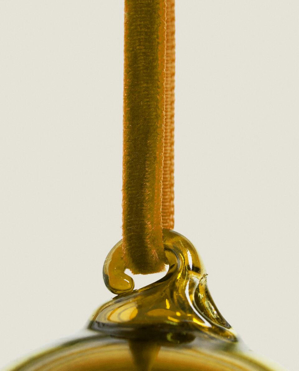 DECORAZIONE A PALLA DI NATALE IN VETRO LUCENTE 