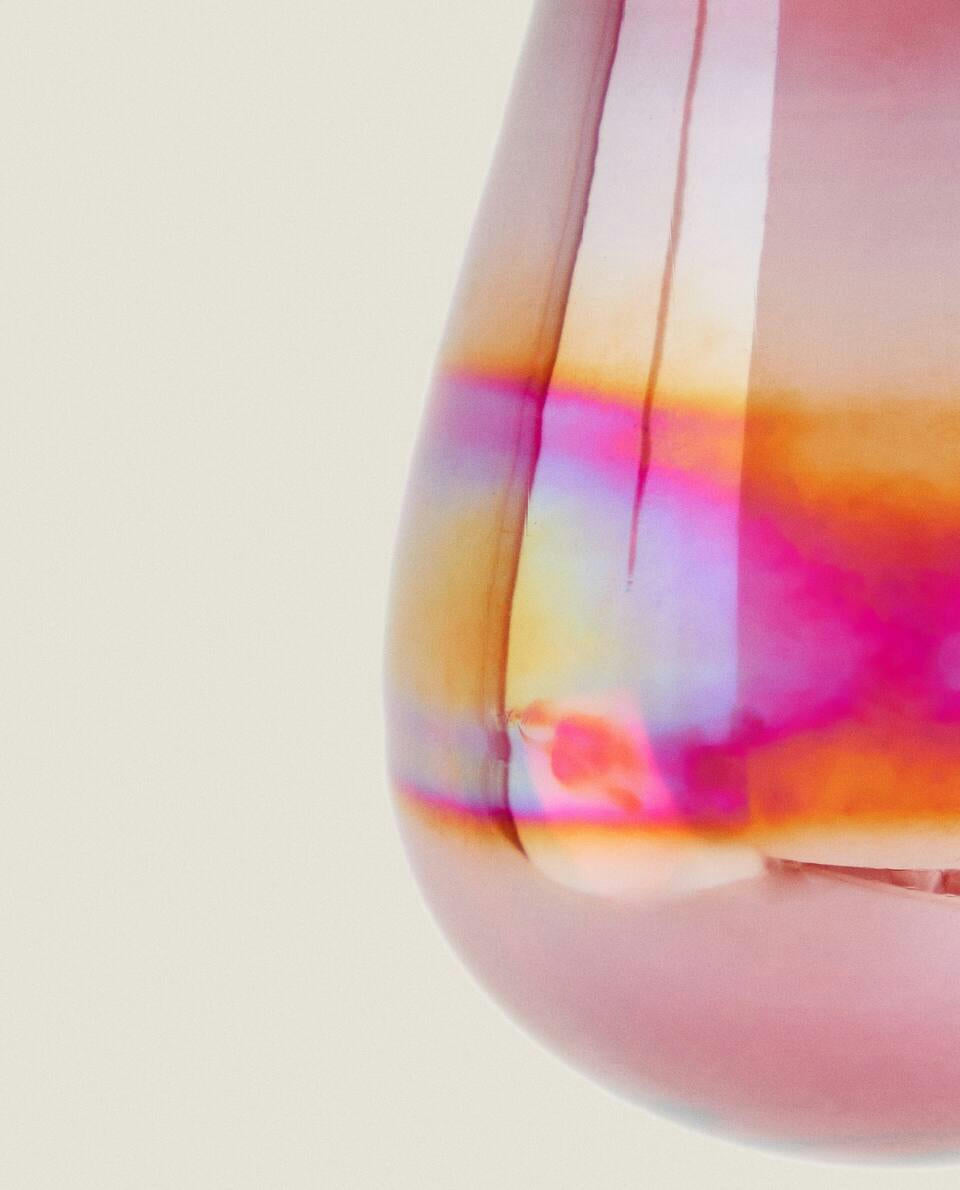 DECORACIÓN NAVIDEÑA DE PERA DE CRISTAL 