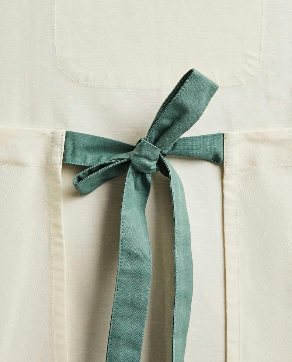 GREMBIULE NATALIZIO PER ADULTI IN COTONE E LINO 