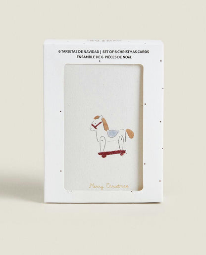 CONFEZIONE DI CARTOLINE DI NATALE PER BAMBINI (CONFEZIONE DA 6) 