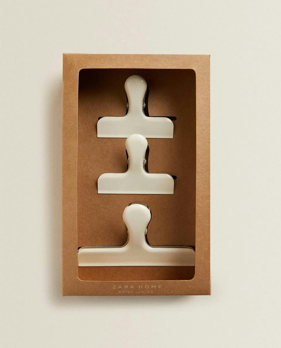 CLIP METALLICHE (SET DI 3) 