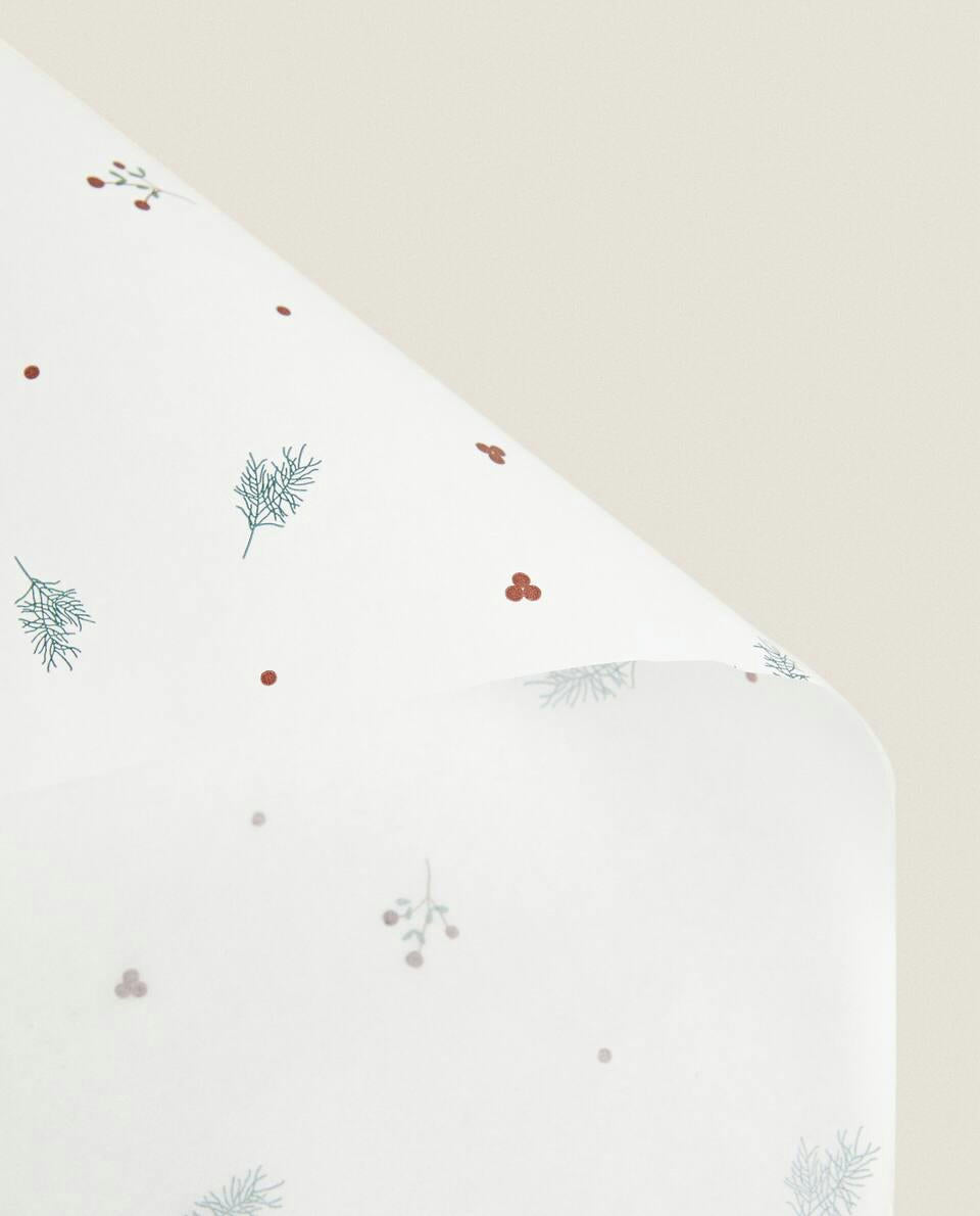 CONFEZIONE DI CARTA DA FORNO AL VISCHIO DI NATALE (CONFEZIONE DA 20) 