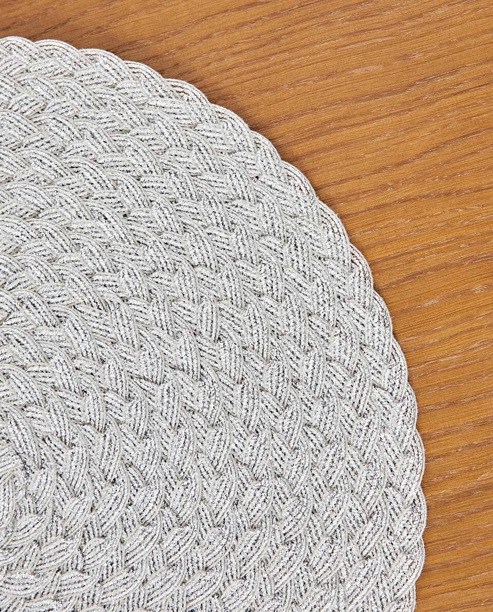 CONFEZIONE DI TOVAGLIETTE NATALIZIE INTRECCIATE (CONFEZIONE DA 2) 