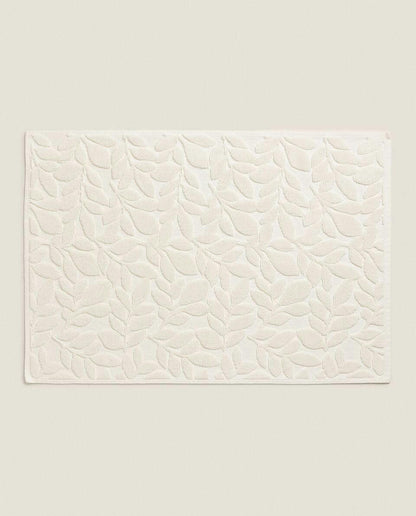 ALFOMBRA DE BAÑO JACQUARD VEGETAL 