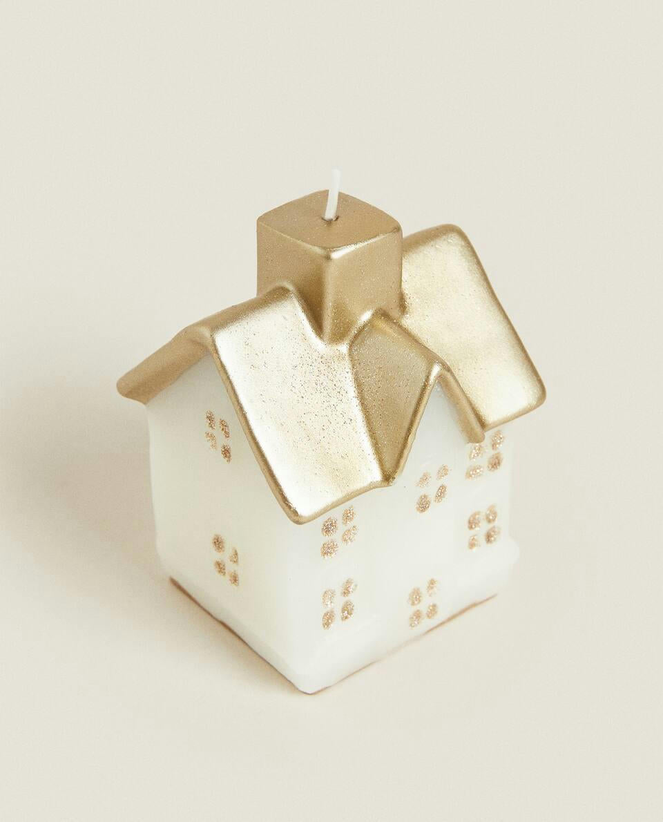 CANDELA DECORATIVA PER LA CASA DI NATALE 