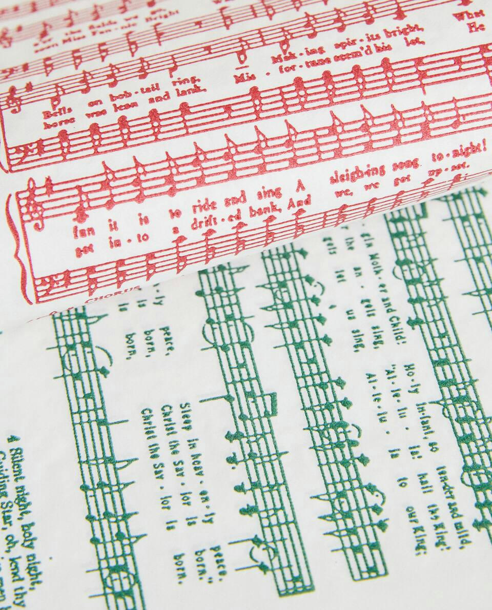 PAQUETE DE SERVILLETAS DE PAPEL CON VILLANCICOS (PAQUETE DE 30) 