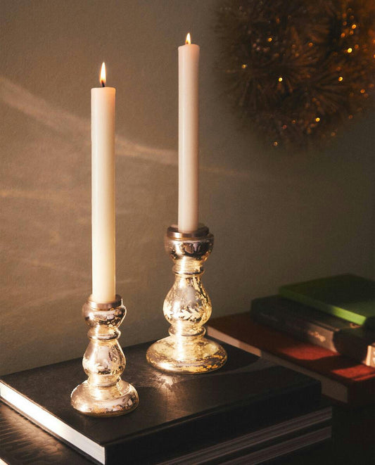 Candelabro de cristal geométrico 